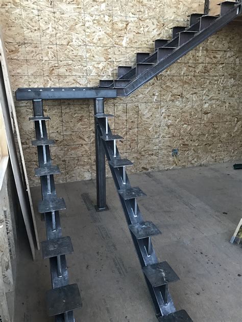 how to fabricate metal stairs|diy steel stringer stairs.